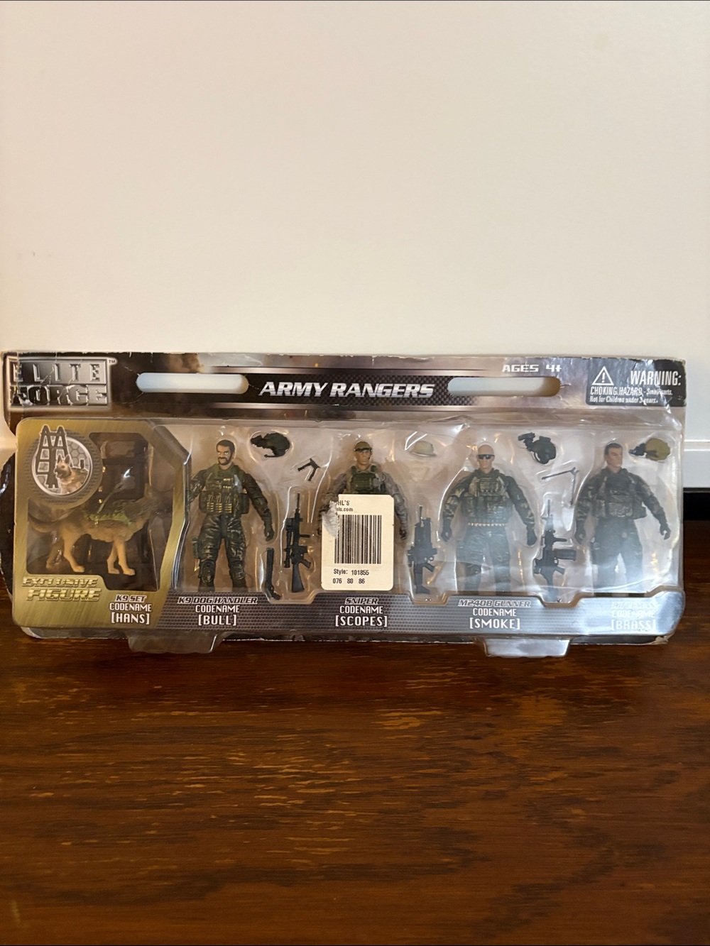 ELITE FORCE Army Rangers Action Figure Set-K9 K9 Handler Sniper Gunner Rifleman